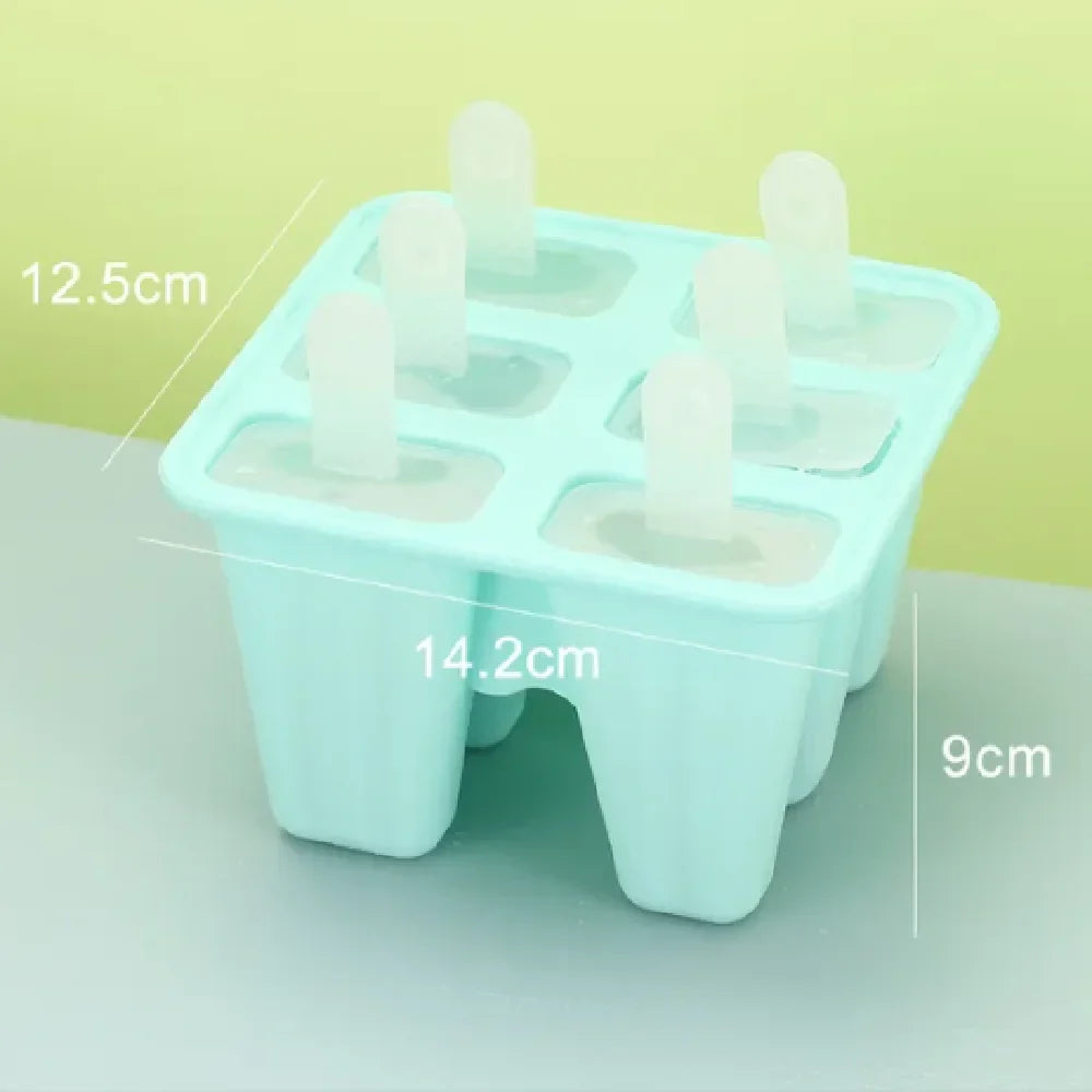 Silikonowe foremki na 10 lodów na patyku, BPA free