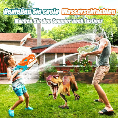 Zestaw 2 dinosaurowych pistoletów na wodę 580ml, zasięg 7-10m