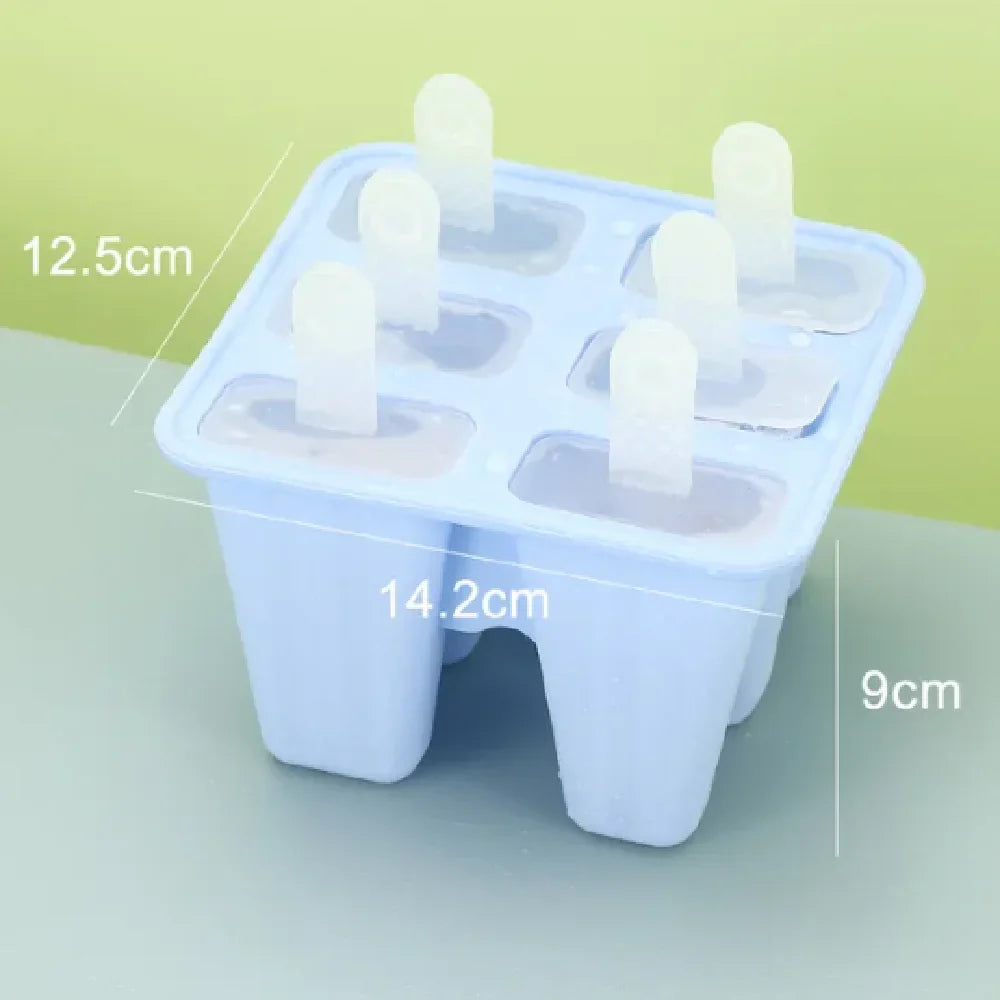 Silikonowe foremki na 10 lodów na patyku, BPA free