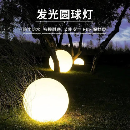 Zewnętrzne kuliste lampy LED z pilotem, wodoodporne, dekoracyjne