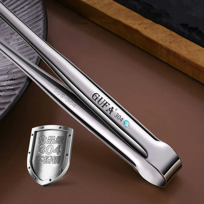 Szczypce do grilla ze stali nierdzewnej, kuchenne akcesoria BBQ